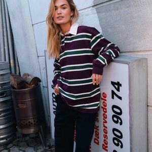 Planet Nusa Long Sleeve
Striped Deep burgundy/green size m
